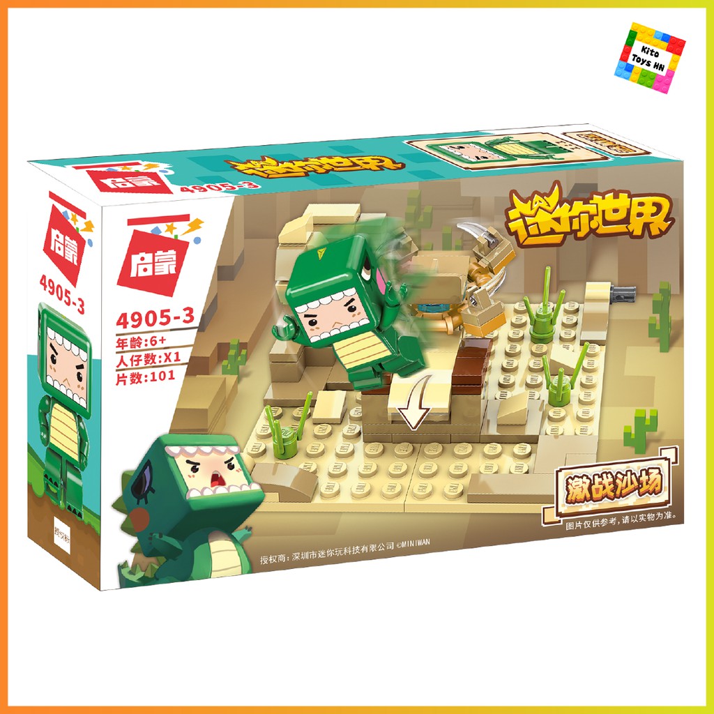 Bộ Đồ Chơi Lego Lắp Ráp Mô Hình Qman 4905 Minecraft Mini World Hành Tinh Lianmeng Cho Trẻ Từ 6 Tuổi