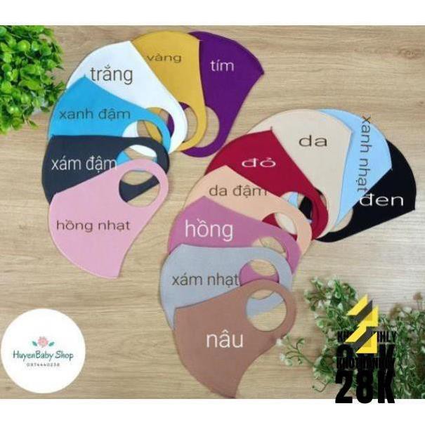 Chuyên sỉ khẩu trang vải su không thấm nước, chống giọt bắn, chống nắng, chống bụi