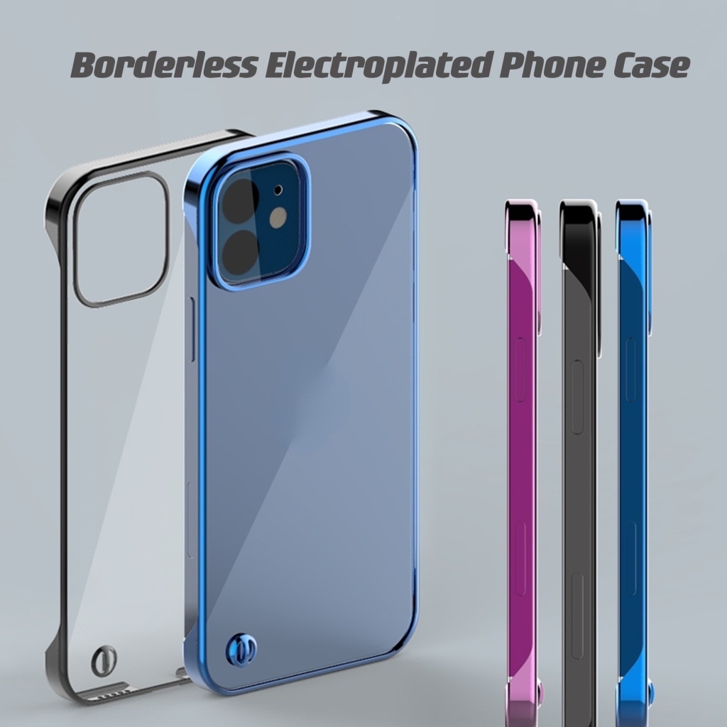 Ốp Điện Thoại Nhựa Silicon Siêu Mỏng Trong Suốt Cho iPhone 12 Pro Max 12