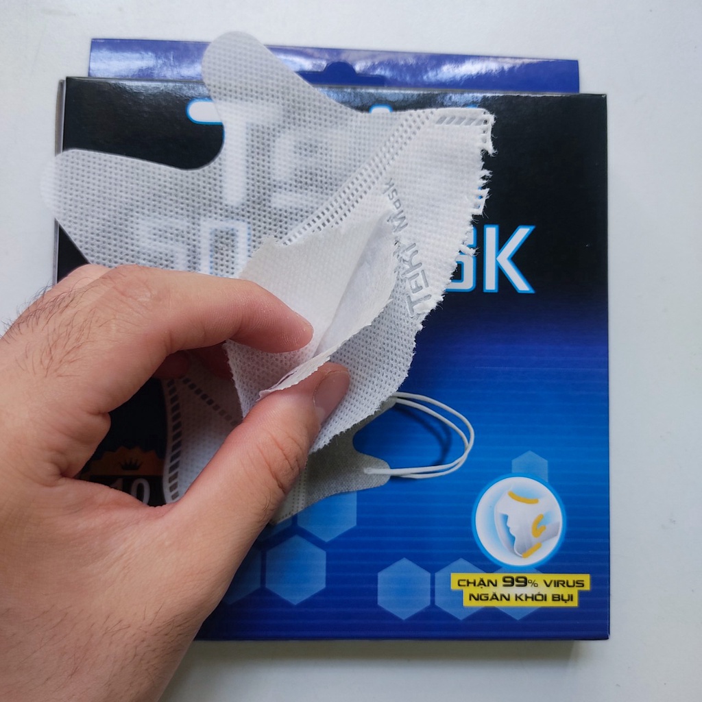 Set 50 cái khẩu trang 5d mask Taki  chính hãng, y tế 3 lớp kháng khuẩn, quai thun, form dáng hiện đại