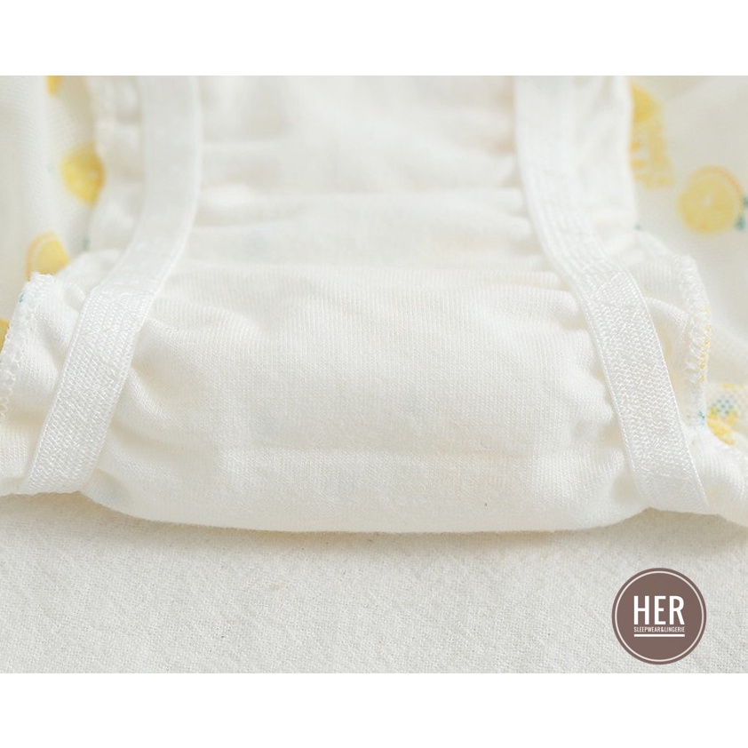 Quần Lót Nữ Ren Cao Cấp Thoáng Mát Viền Lưới Nhún Họa Tiết Dễ Thương QR01 - Her Sleepwear