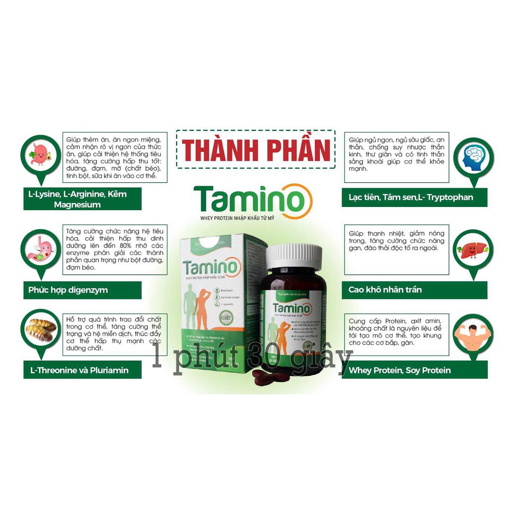 TAMINO – VIÊN UỐNG TĂNG CÂN CHÍNH HÃNG