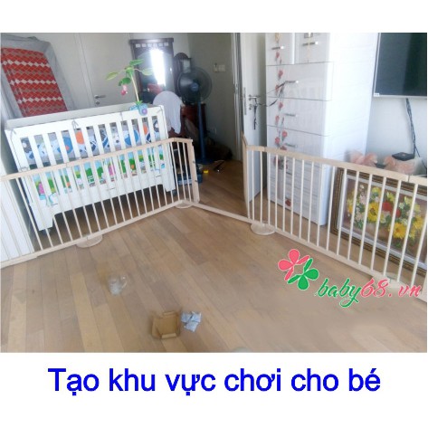 Rào chắn bé bằng gỗ