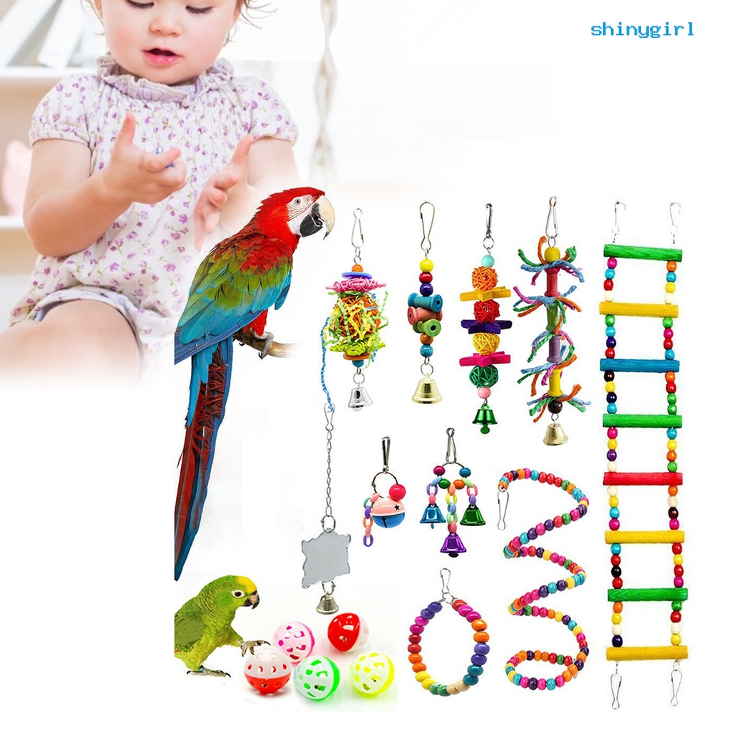Set 15 Đồ Chơi Vui Nhộn Dành Cho Vẹt