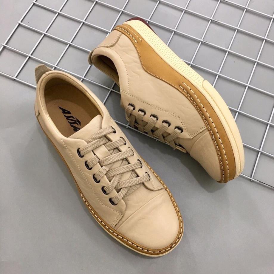 giầy da bò thể thao cao cấp.hàng asisa cao su đúc siêu bền,da đc khâu âm vào đế,bền vô đối hm