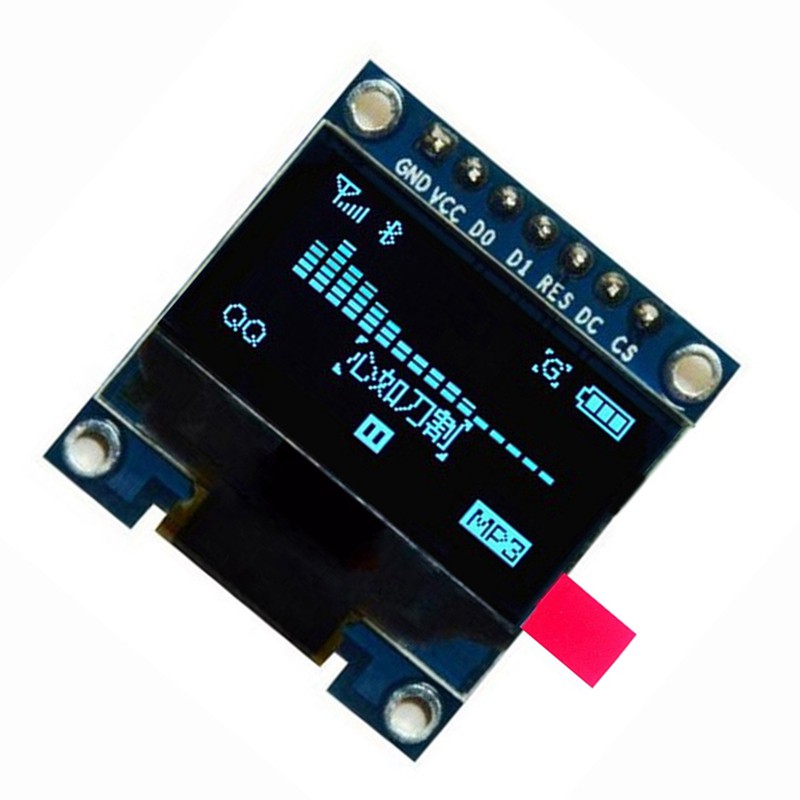 Mô Đun Màn Hình 0.96 Inch Spi Serial 128x64 Oled Lcd Display Ssd1306 For 51 Stm32 Arduino Font