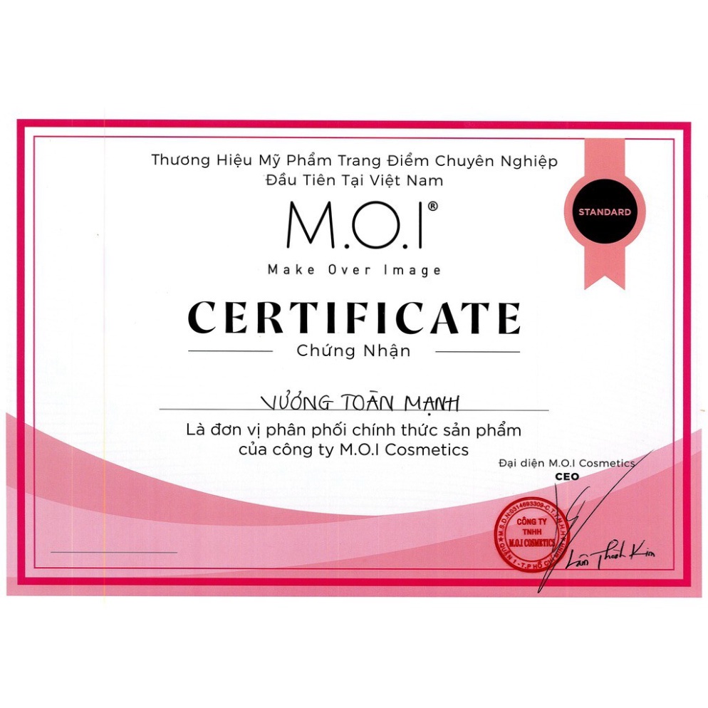 Son Môi Lì - Son M.O.I Hồ Ngọc Hà x Công Trí 2021 - MOI Cosmetics - Bản Giới Hạn 6 màu