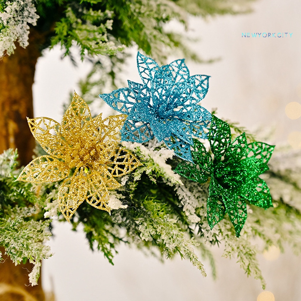 Túi 6 Hoa Treo Trang Trí Giáng Sinh Chống Mài Mòn