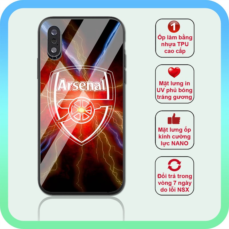 ⚡️Ốp lưng in logo Arsenal siêu đẹp ⚡️ốp độc đáo cực hot iphone 6s/6/7/8 plus/x/xr/xs max/11 pro max/12 promax SPORT0075