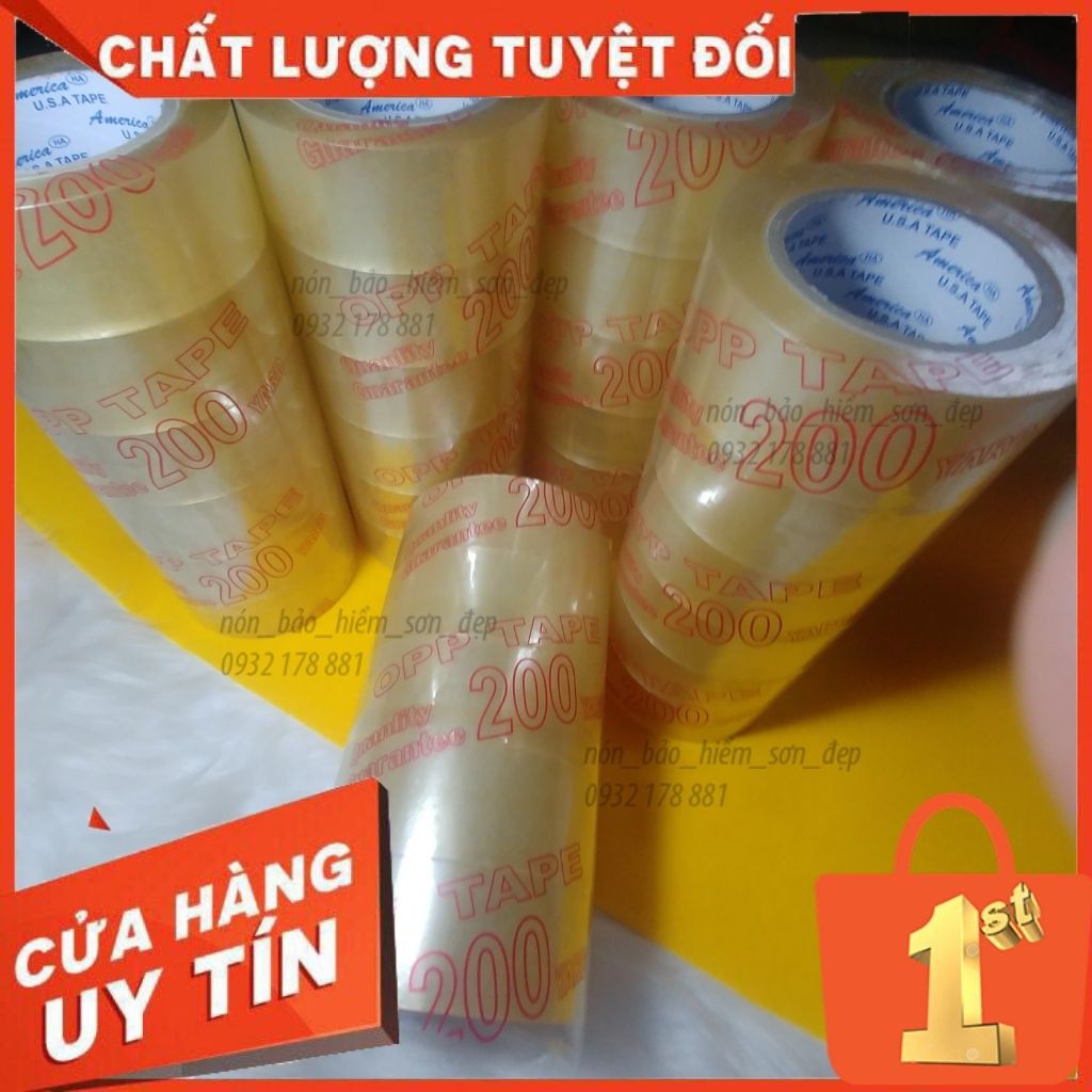 Băng Keo 200y Đóng Hàng Đục (Trong) Tiện Lợi Tiết Kiệm