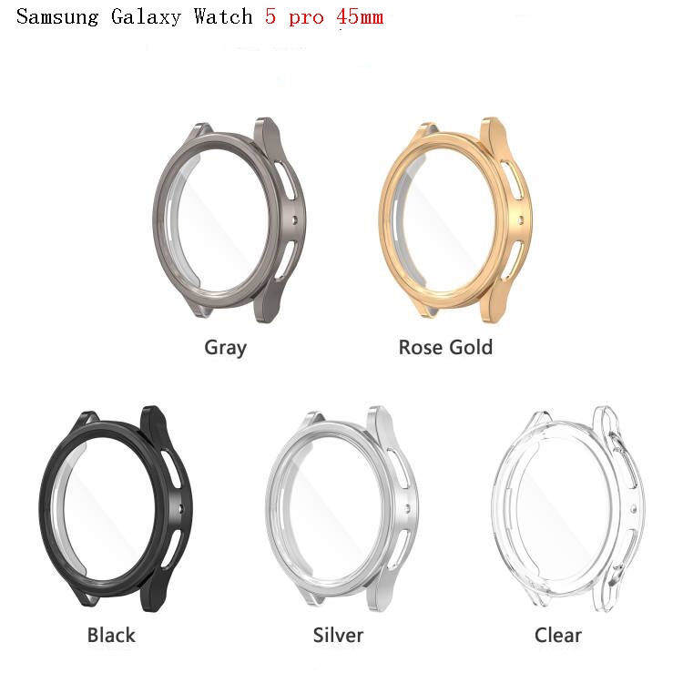 Ốp TPU Mạ Điện Bảo Vệ Cho Đồng Hồ Samsung Galaxy Watch 5 Pro 45mm