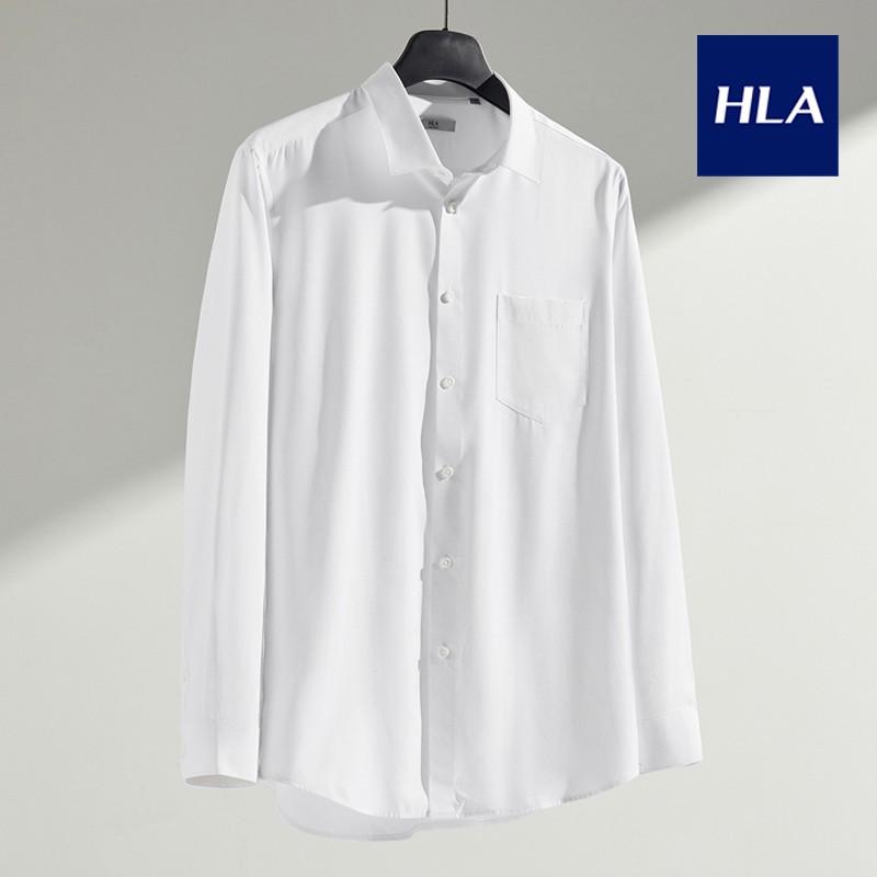 Áo Sơ Mi Nam Dài Tay HLA Simple and Pure Color Long Sleeve Formal Shirt