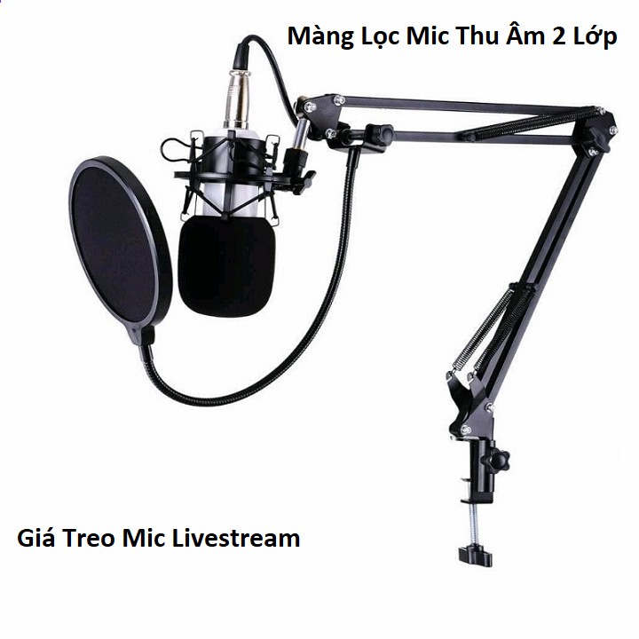 Màng Lọc Âm và Chân Kẹp mic Thu Âm -Giá Đỡ Mic Livestream - Kẹp Bàn Treo Mic và Màng Lọc POP | BigBuy360 - bigbuy360.vn