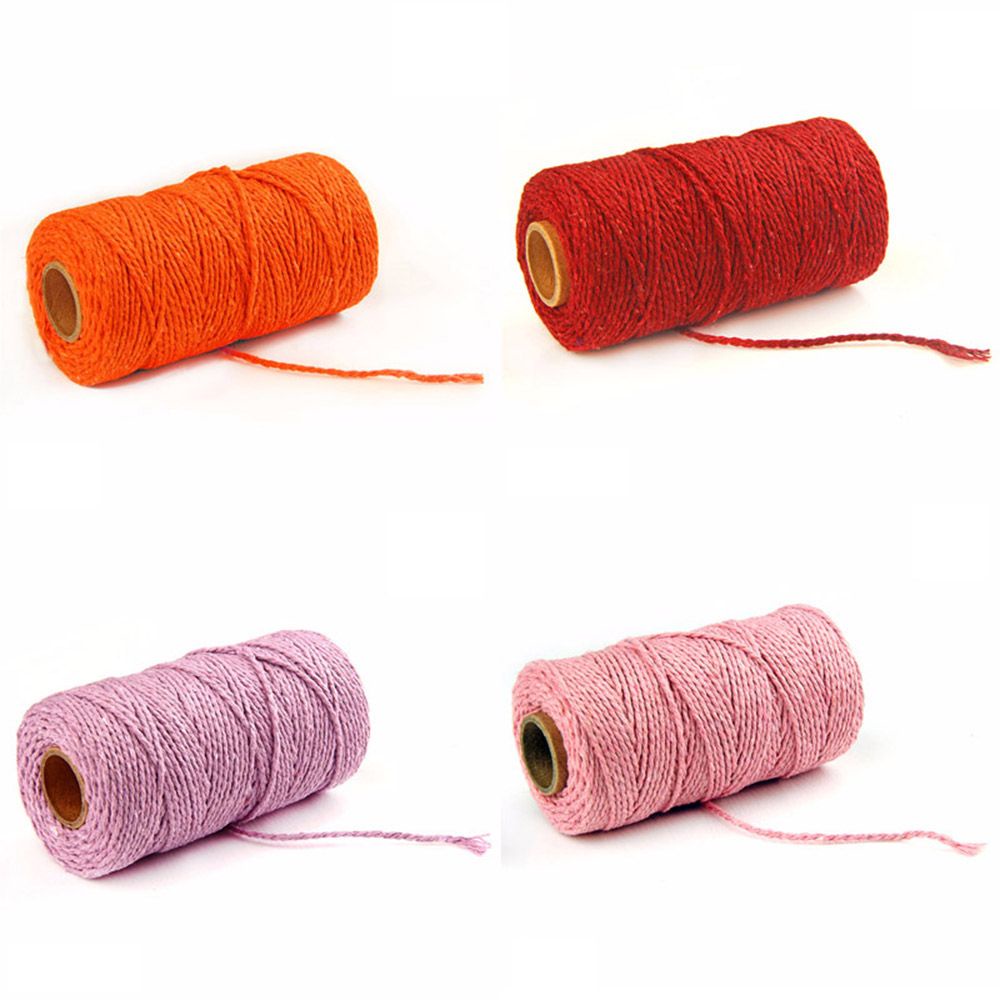 Cuộn Dây Cotton 100m Dùng Trang Trí Diy Mới