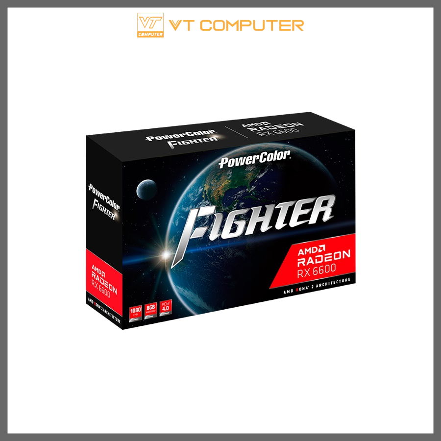 Card Màn Hình RX 6600 / 8GB / Powercolor / 2 Fan / Bảo Hành 36 Tháng