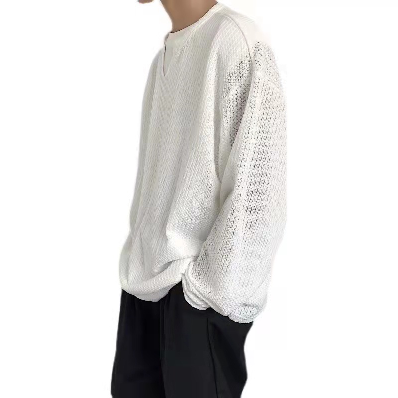 Áo Len Tay Dài Cổ Chữ V Dáng Rộng Thời Trang Sành Điệu Cho Nam Và Nữ