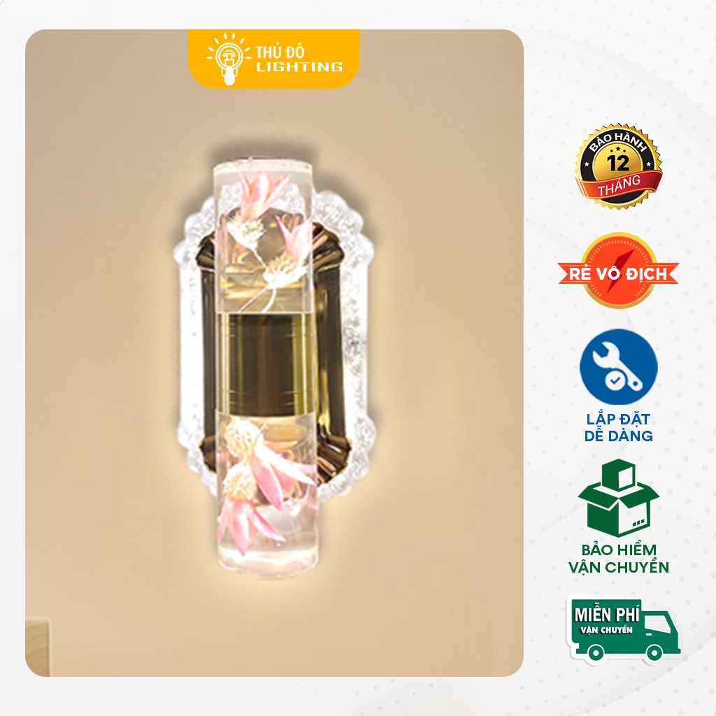 Đèn Gắn Tường Trang Trí THỦ ĐÔ LIGHTING Thiết Kế Mang Phong Cách Hiện Đại Kết Hợp Chất Liệu Hợp Kim, Phale Cao Cấp 8811