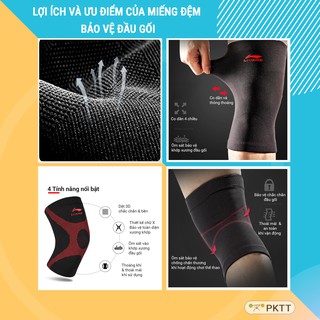 Băng quốn bảo vệ đầu gối khi chơi thể thao, Gym, đá bóng chính hãng Lining