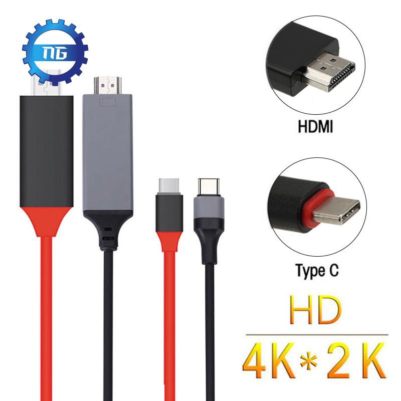 [Hot Sale]USB 3.1 Type C USB-C to 4K HDMI HDTV Cable For Samsung Galaxy S8 book Red