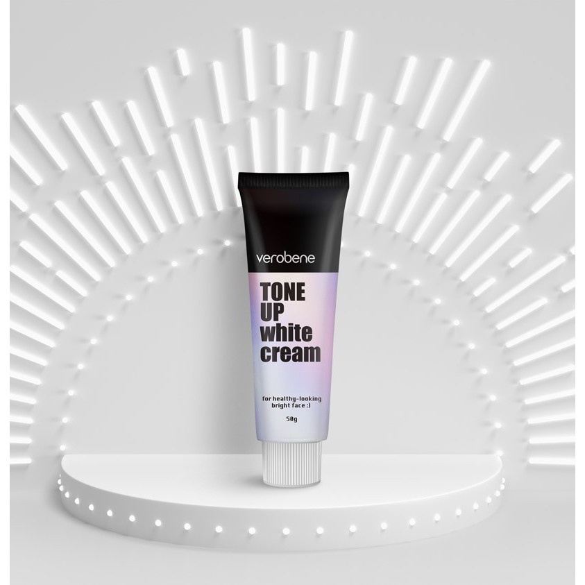 Kem nâng tone da trắng hồng tự nhiên Verobene Tone Up White Cream 50g