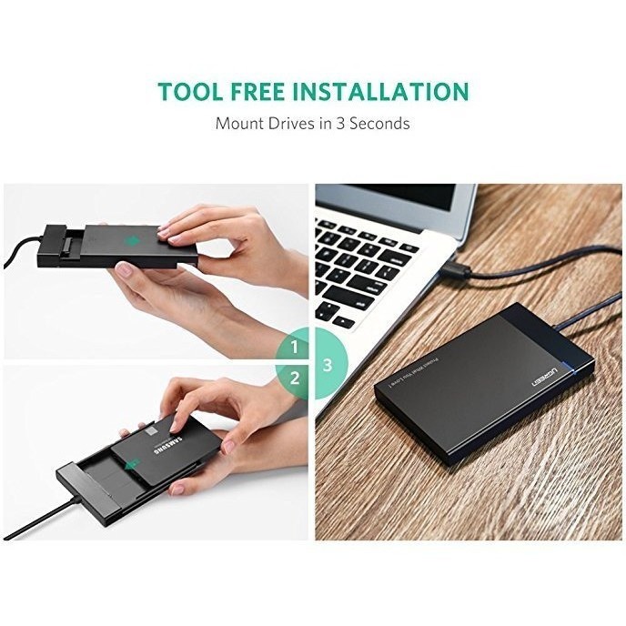 Hộp Đựng Ổ Cứng 2.5 inch USB 3.0 Ugreen 30847 - HDD Box Chính Hãng | WebRaoVat - webraovat.net.vn