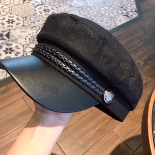 Mũ Thuỷ Thủ Backer Boy Beret Phối Da