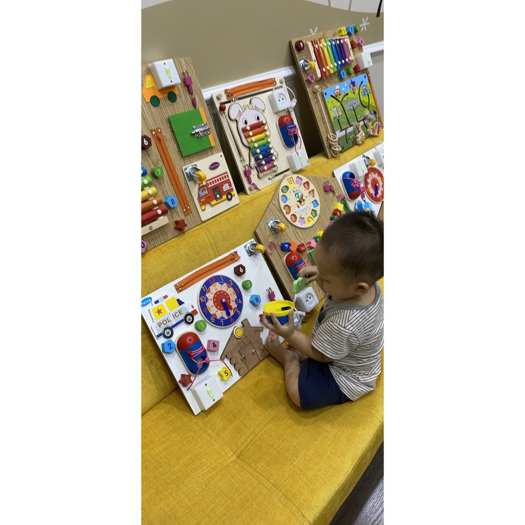 Đồ Chơi Gỗ Benrikds, Bảng Bận Rộn Busy Board Kích Thích Sự Phát Triển Trí Não Của Bé- BR02