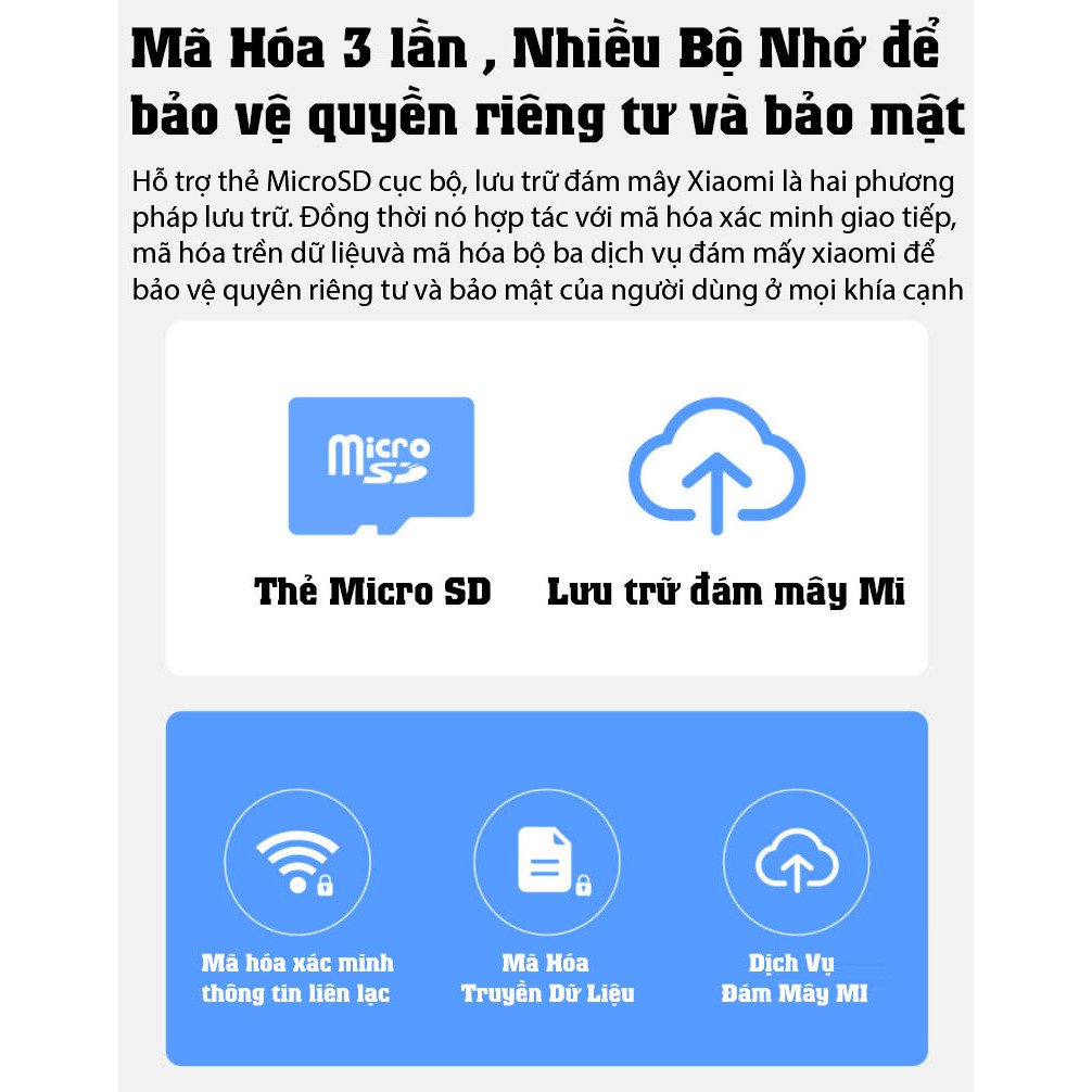 Camera Xiaomi 2K Góc Rộng Kháng Nước IP65 Ngoài Trời Trong Nhà , Hồng Ngoại Ban Đêm, Đàm Thoại 2 Chiều - Bảo Hành 1 Năm