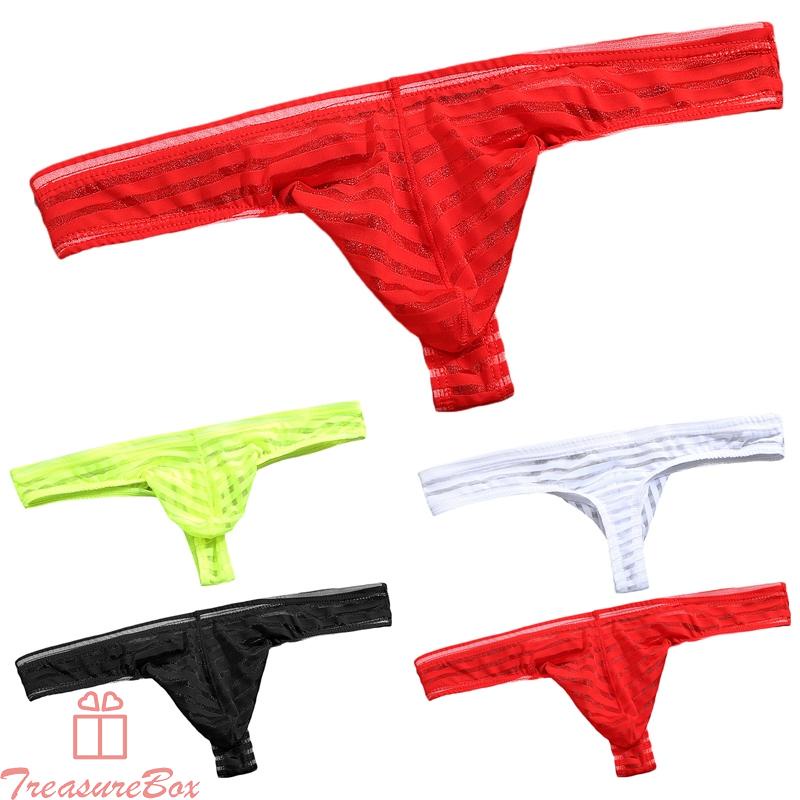 Male Men Underwear Pouch See through Bulge Elastic waist Knickers Lingerie