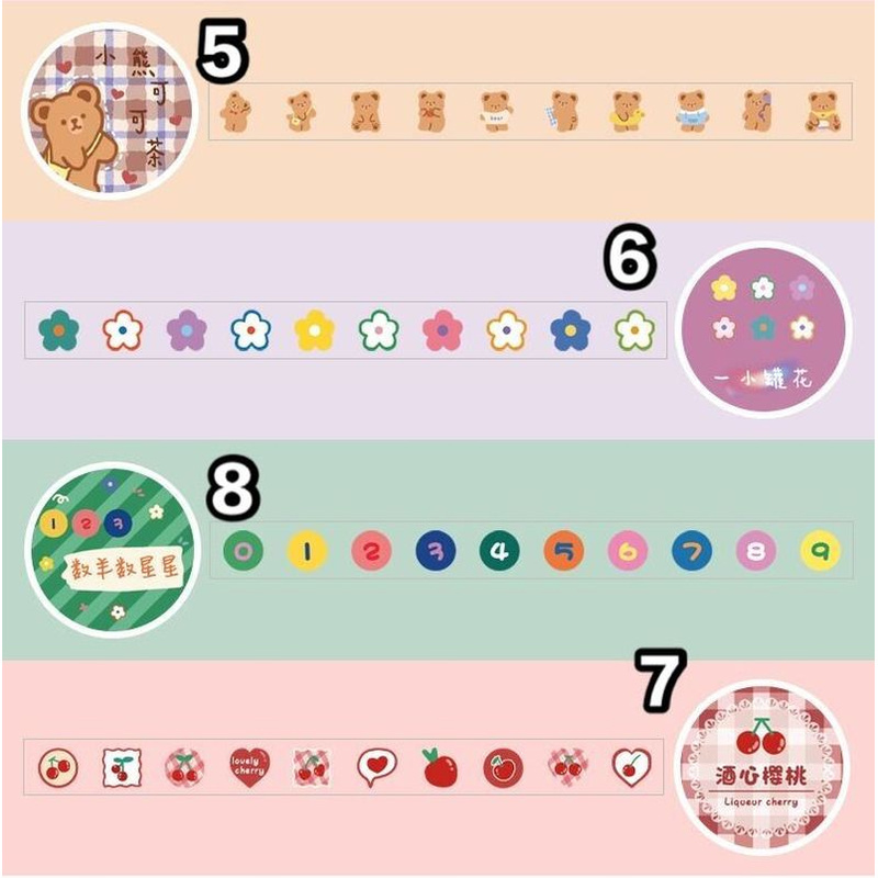 Set 100 miếng dán phong cách Hàn Quốc trang trí đa dụng dễ thương