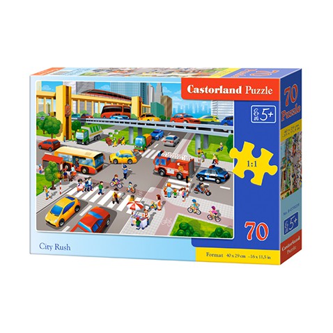 Xếp hình puzzle sự nhộn nhịp của thành phố 70 mảnh CASTORLAND B-070039