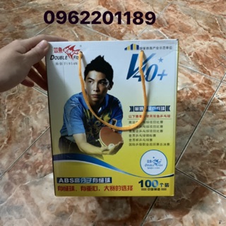 Quả bóng bàn Doublefish V40+ 1 sao 100 quả 1 hộp