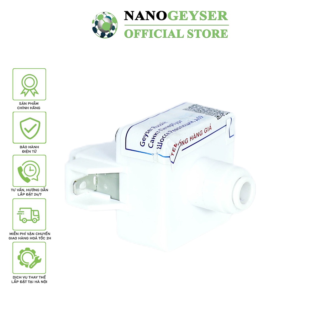 Van áp thấp máy lọc nước Nano Geyser, Đầu nối nhanh, Bảo hành chính hãng 2 năm