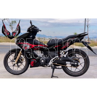 Tem trùm Winner X - mẫu samurai đỏ đen cực ngầu