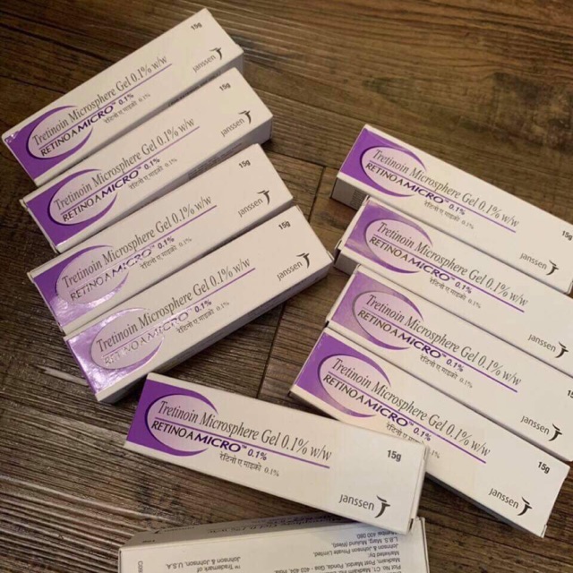 Tretinoin Microsphere Gel Retino A Micro 0.1% gel Ấn Độ