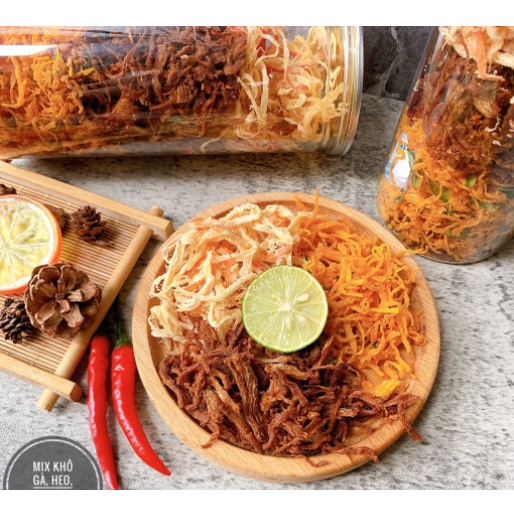 Khô heo cháy tỏi 💥FREESHIP💥 hàng loại 1 chuẩn vị thơm ngon hũ 300G | BigBuy360 - bigbuy360.vn