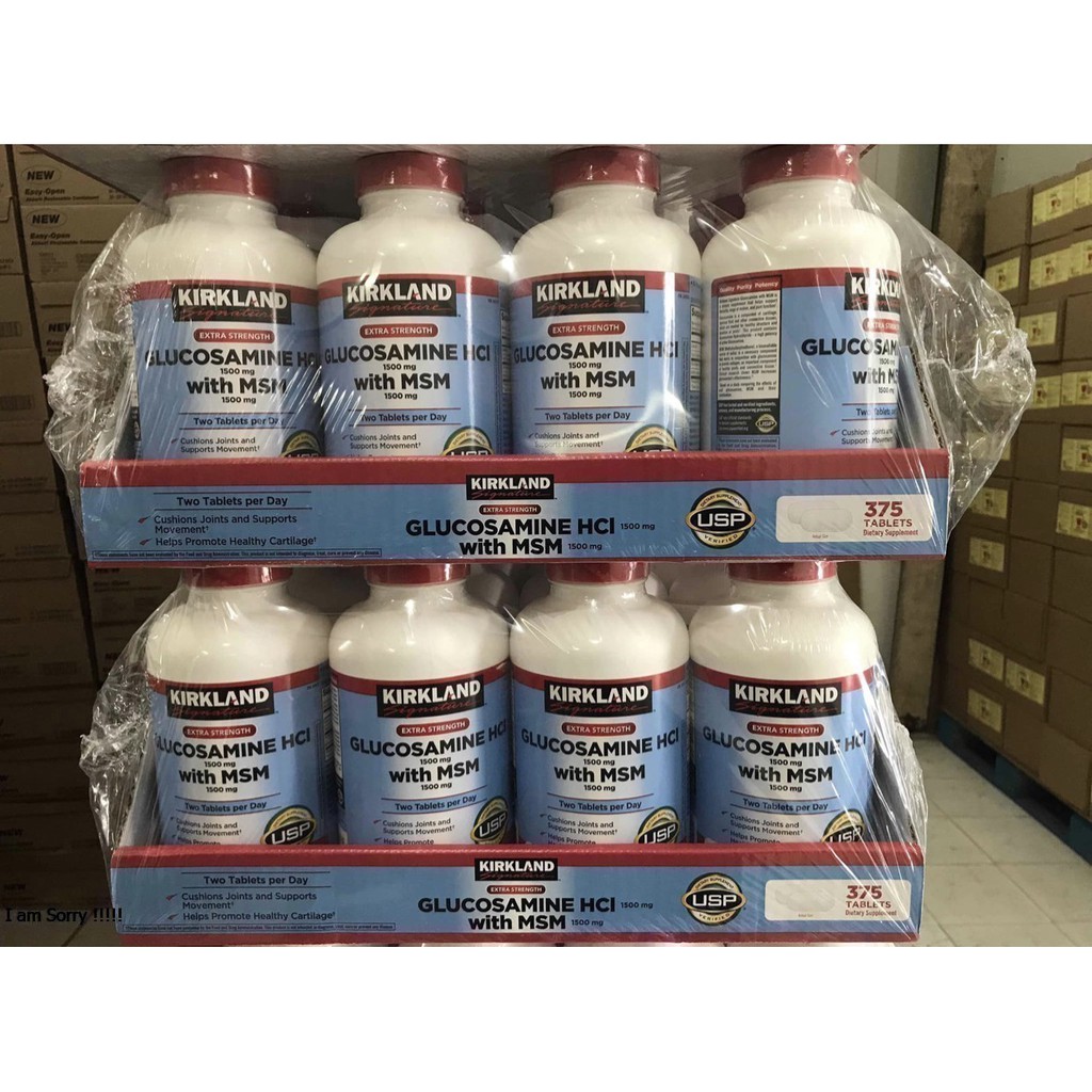 [CHÍNH HÃNG] Viên uống GLUCOSAMIN KIRKLAND Signature 375 Viên