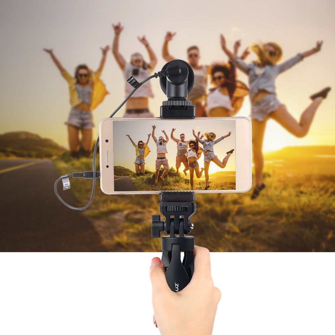 PULUZ Desk Plastic Tripod Mount with Phone Clamp Adjusting Tripod for Camera / Action Camera / Cell Phone , Huawei Sumsung Oppo Vivo Xiaomi Iphone 12 Smartphones