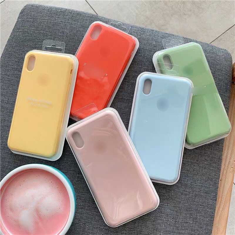 Ốp iphone chống bẩn Logo táo lót nỉ cho 6/6s/6plus/6s plus/7/8/7plus/8plus/x/xs/xs max/11/12/13/pro/promax - Orio