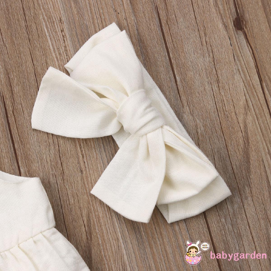 Bộ quần áo kèm băng đô xinh xắn dành cho bé gái