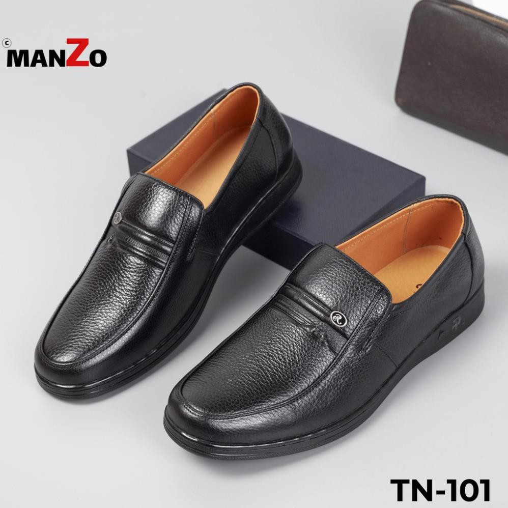 [DA THẬT] Giày trung niên da bò cao cấp - Manzo TN-101