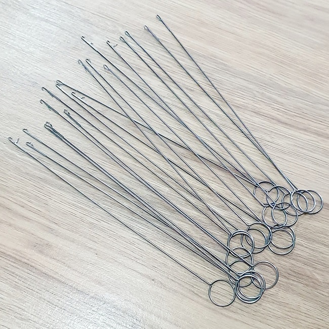 Cây Lộn Dây Vải Trong May Vá Thân Kim Loại Liền Khối Đầu Móc Khóa Động Giữ Vải Chuyên Dụng Chiều Dài 26,5 cm
