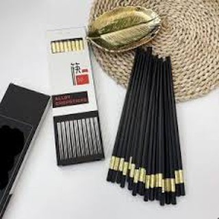 Bộ 10 Đôi Đũa Mạ Vàng Cao Cấp