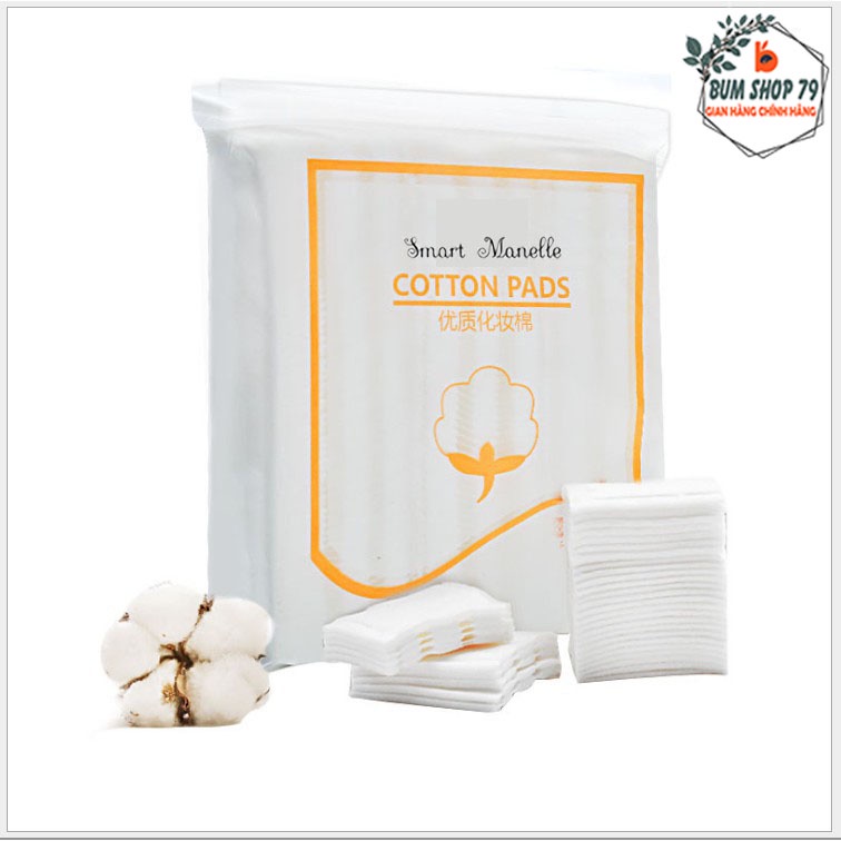 Bông tẩy trang Cotton Pads 222 miếng có dập viên không bong xơ