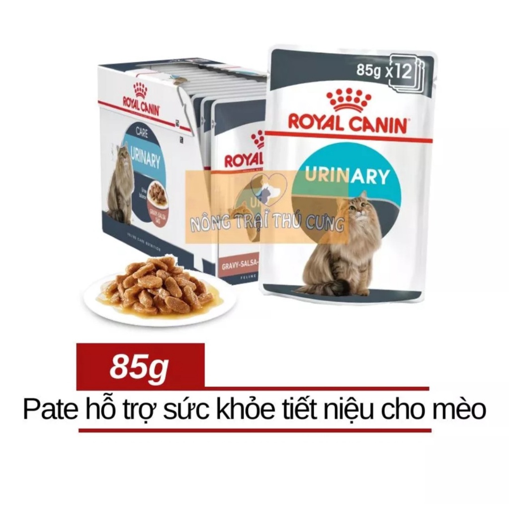 [Hộp 12gói] Pate Royal Canin URINARY CARE Hỗ Trợ Tiết Niệu Cho Mèo 85g