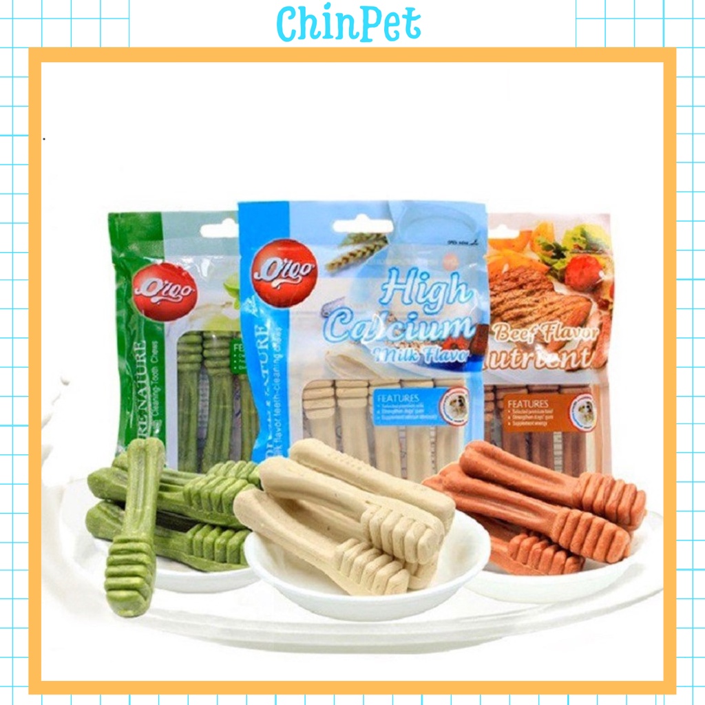 Xương bổ xung canxi cho chó, xương gặm làm sạch răng chó mèo ORGO - chinpet