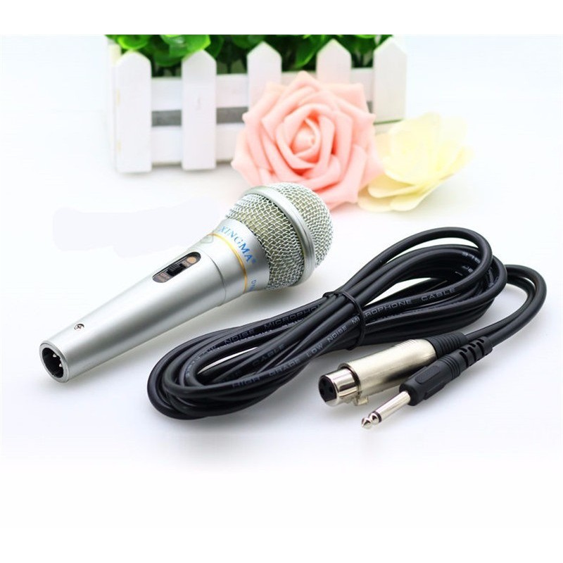 Micro, Mic XINGMA AK-319/ 163 Karaoke chuyên nghiệp, đầu lọc âm tốt, tương thích với mọi loại dàn karaoke [SALE ĐÓN TẾT]