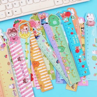 Thước kẻ cute 15cm hoạt hình dễ thương , thước kẻ dẻo nhiều màu
