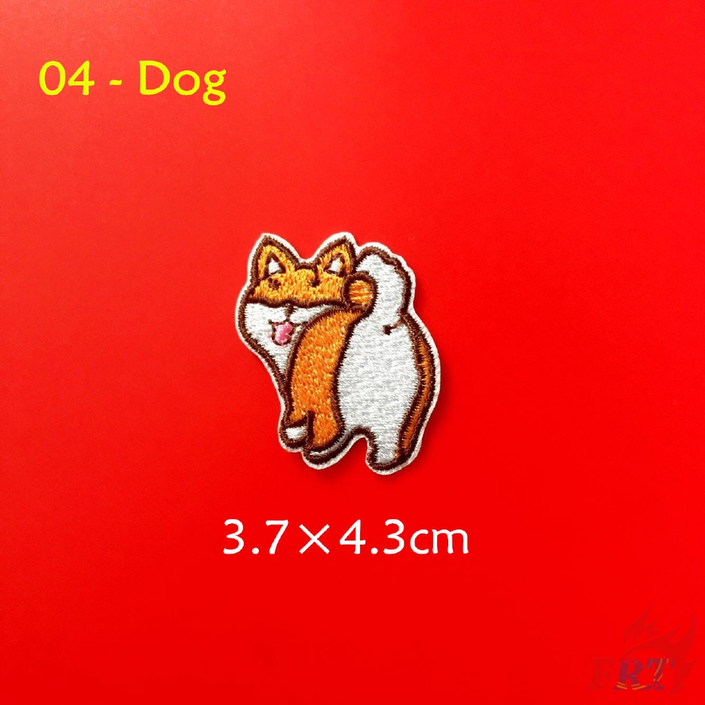 Miếng ủi thêu quần áo hình mông thú cưng dễ thương DIY