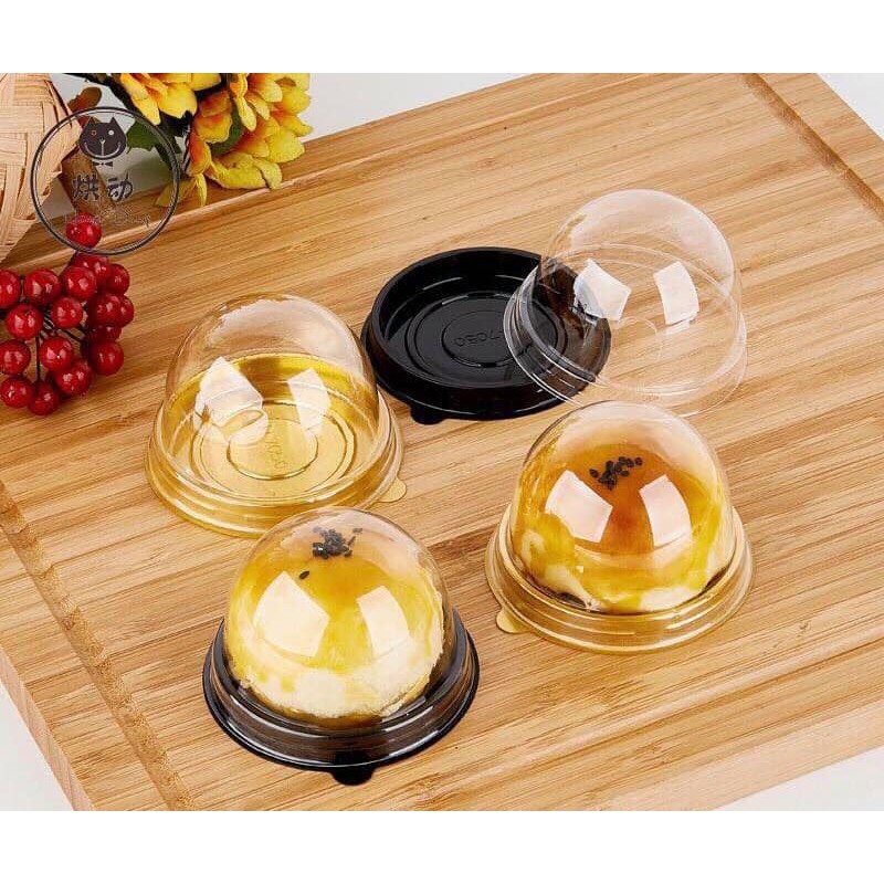 Hộp cầu 50g đế đen / vàng - 10 cái